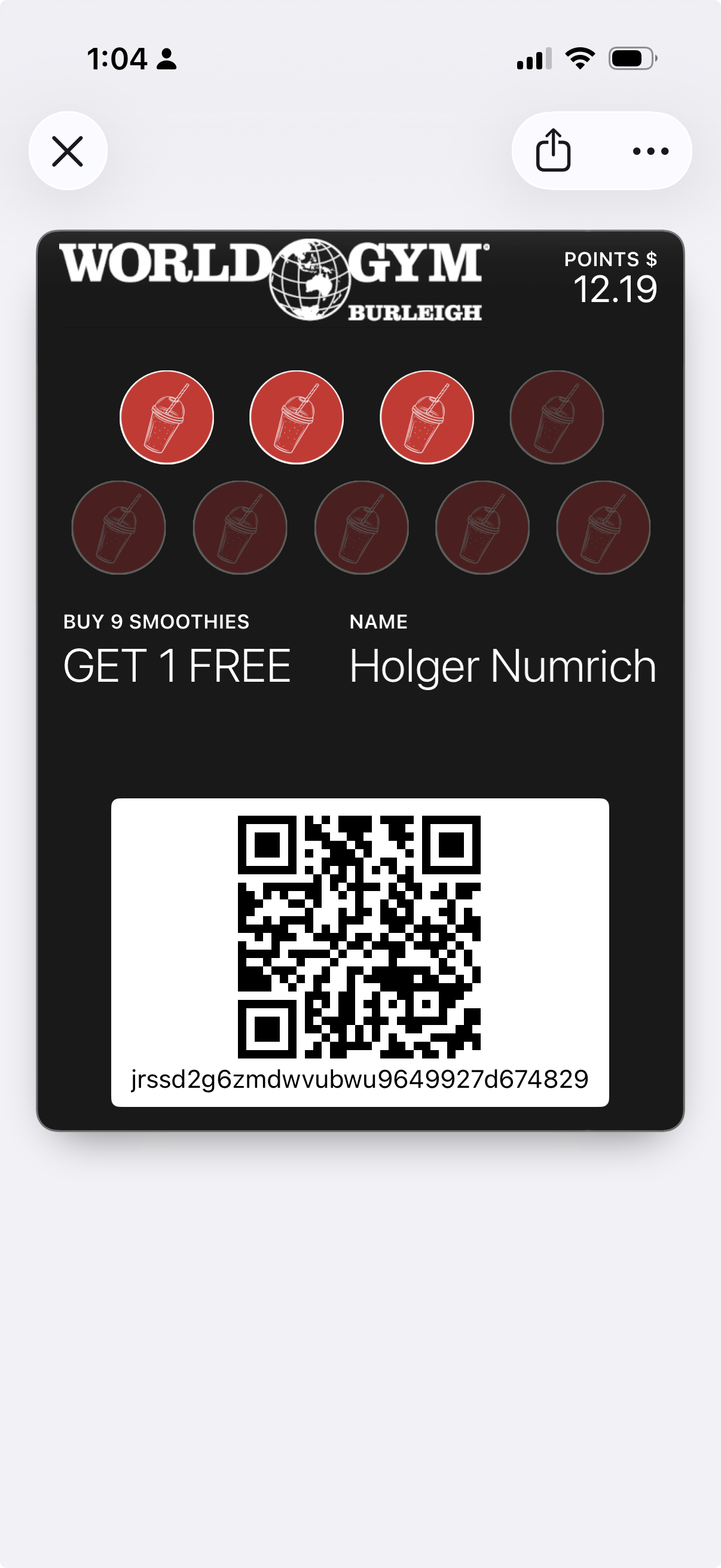 World Gym Burleigh digital pass